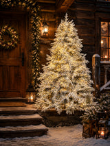 Bizzotto Albero di Natale Ritter Innevato H 210 cm con 3567 Rami e 6000 LED