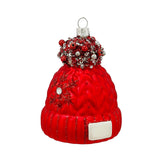 Bizzotto Pendaglio in Vetro Courmayeur Cappello H 9,7 cm Decorazione per Albero di Natale