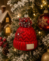 Bizzotto Pendaglio in Vetro Courmayeur Cappello H 9,7 cm Decorazione per Albero di Natale