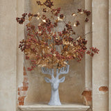 EDG Enzo De Gasperi Vaso Cervo Natalizio Grandicorna H 65 Cm L 40 Cm L 31 Cm Poliresina Grigio