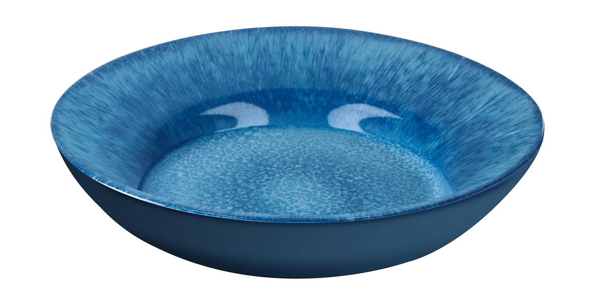 regalo italiano regalo italiano piatto fondo melamina d 22 cm h 5 cm blu ean 8057586001619