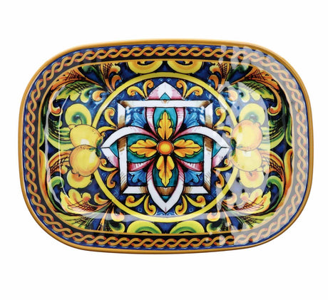 regalo italiano regalo italiano vassoio rettangolare melamina lemon 43 x 32 cm h 2 cm giallo ean 8057586002302