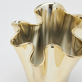 edg enzo de gasperi edg enzo de gasperi vaso drappo nida h 22 cm d 17 cm gold ean 8059824480934