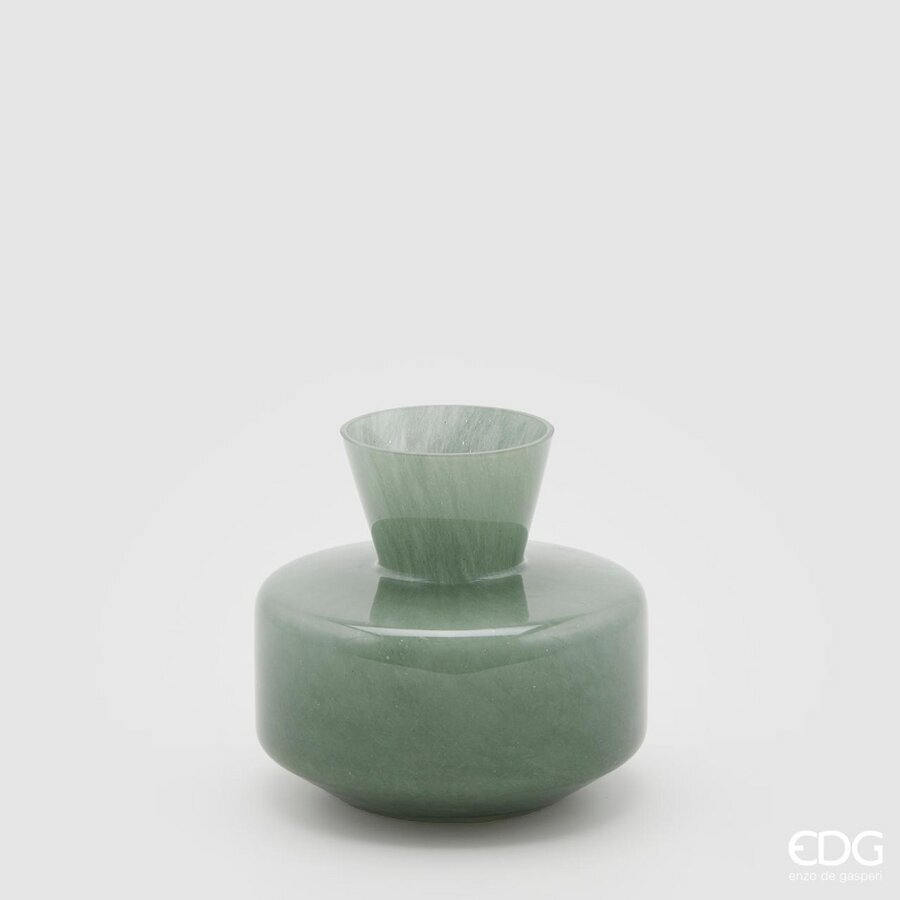 edg enzo de gasperi edg enzo de gasperi vaso rotondo con collo h 15 cm d 16 cm waterproof light green ean 8059824188137