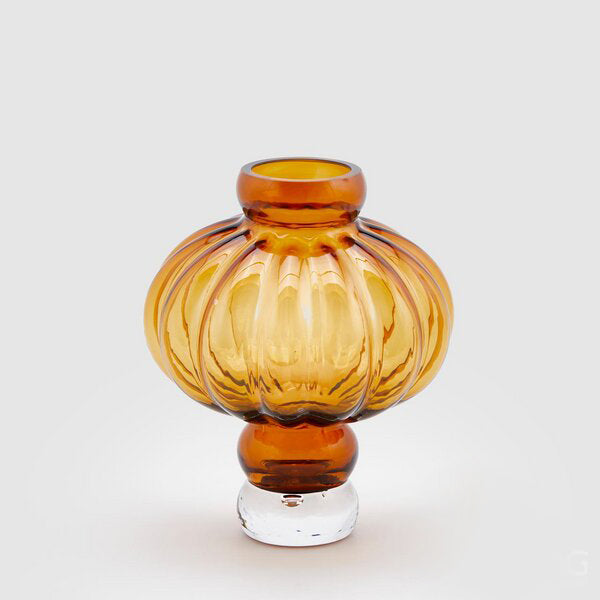 Vaso Bubble H 23,5 Cm D 19 Cm Amber