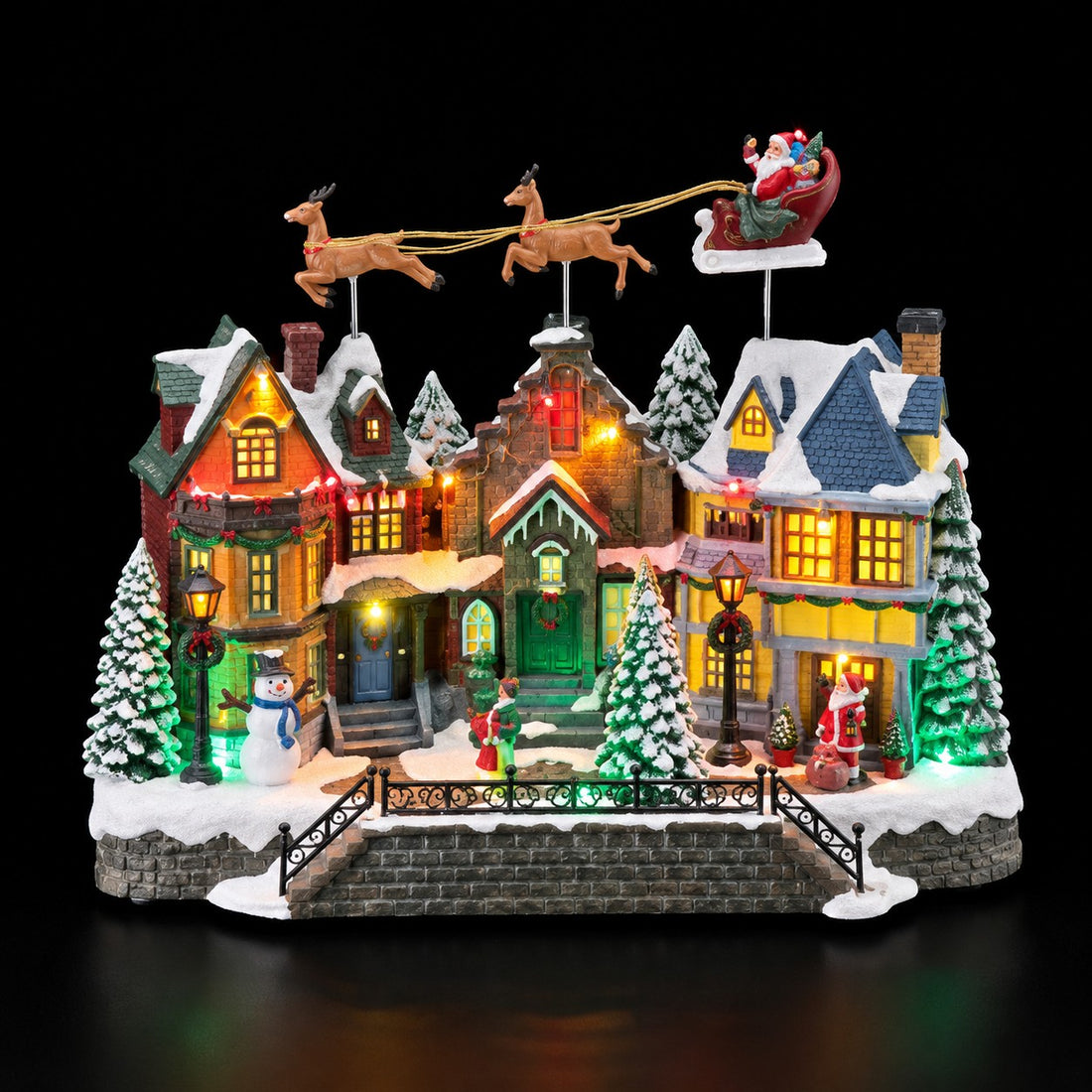 Ad Trend Paesaggio Invernale Natalizio con LED 39x20xH33 cm – Decorazione di Natale