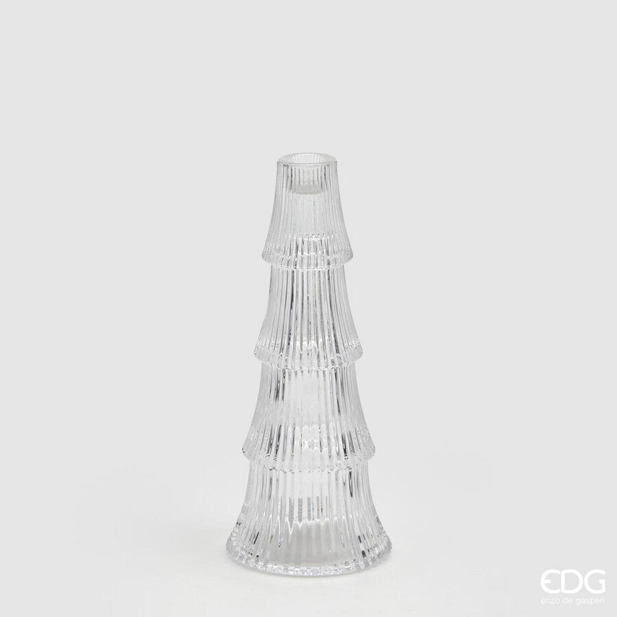 EDG Enzo De Gasperi Portacandela Pino Strati H24 D10 Natural Trasparente