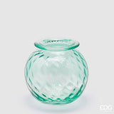 edg enzo de gasperi edg enzo de gasperi vaso opium vetro h 19 cm d 20 cm turquoise ean 8059824341372