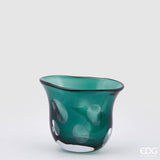 edg enzo de gasperi edg enzo de gasperi vaso fluxus svasato vetro h 23 cm scatola regalo green ean 8059824281746