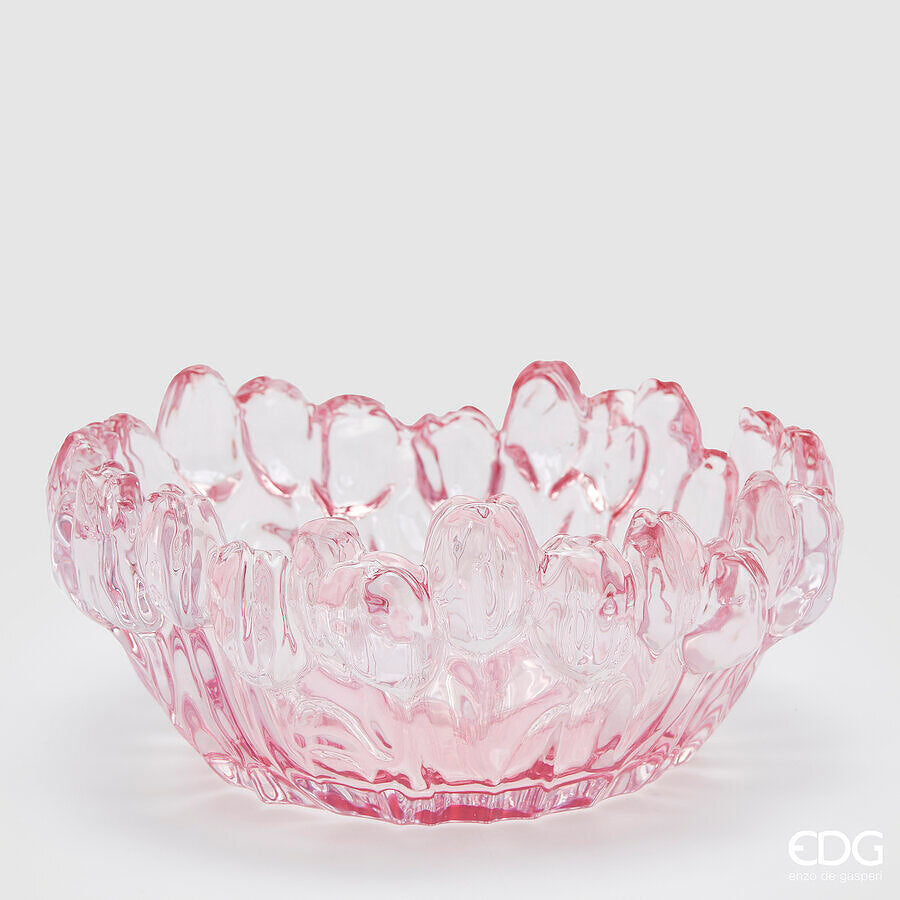 edg enzo de gasperi edg enzo de gasperi vaso tulipano h 12 cm d 30 cm vetro scatola bianca pink ean 8059824458445