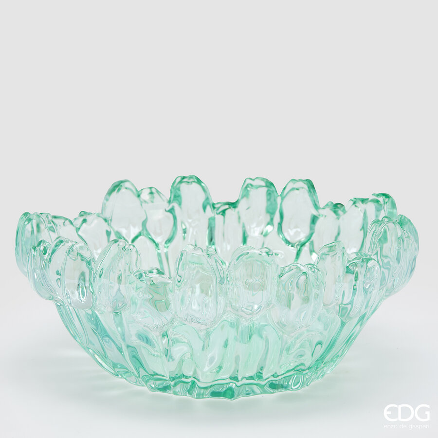 edg enzo de gasperi edg enzo de gasperi vaso tulipano h 12 cm d 30 cm vetro scatola bianca green ean 8059824458469