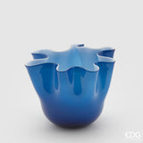 edg enzo de gasperi edg enzo de gasperi vaso drappo vetro h 18 cm d 21 cm blue ean 8059824188205