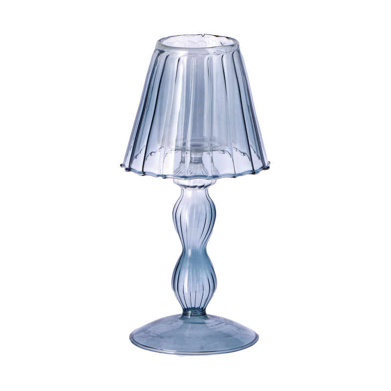 regalo italiano regalo italiano lampada porta tealight d 9 cm h 19 cm vetro rosa giallo verde blu 1 pz ean 8057586098909