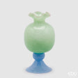 edg enzo de gasperi edg enzo de gasperi vaso tulipano con piede h 36 cm d 20 cm light green ean 8059824331526