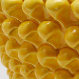 Phoenix Pine Cone Vase with Foot H 24.5 cm D 40 cm Yellow colour