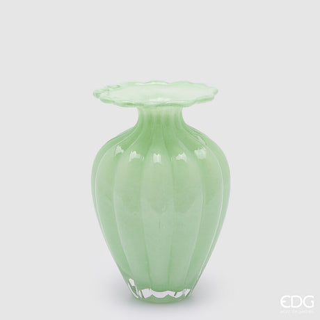 edg enzo de gasperi edg enzo de gasperi vaso blossom h 245 cm d 165 cm vetro light green ean 8059824420794