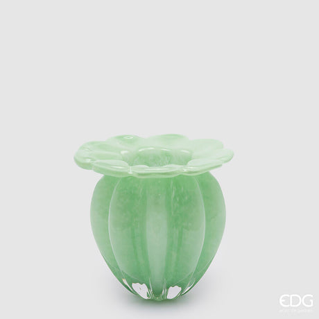 edg enzo de gasperi edg enzo de gasperi vaso blossom h 175 cm d 21 cm vetro light green ean 8059824420893