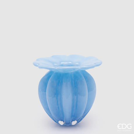 edg enzo de gasperi edg enzo de gasperi vaso blossom h 175 cm d 21 cm vetro azure ean 8059824422842
