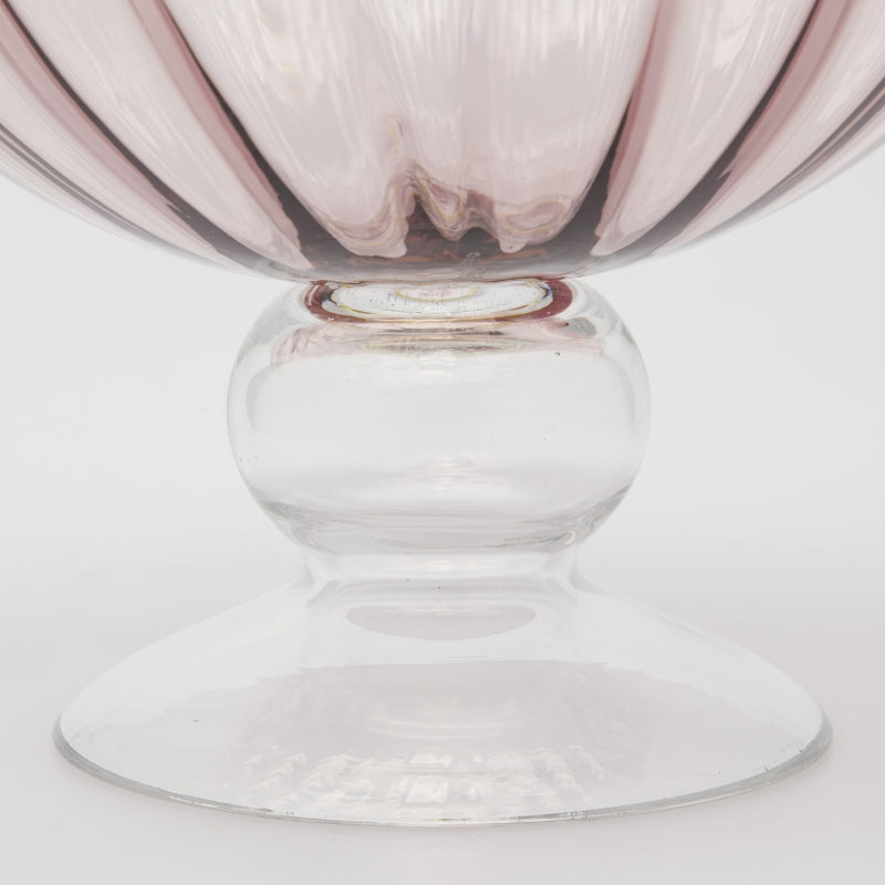 edg enzo de gasperi edg enzo de gasperi vaso anfora righe h 40 cm d 26 cm vetro antique pink ean 8059824431202