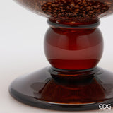 edg enzo de gasperi edg enzo de gasperi vaso corinto sfera h 42 cm l 31 cm l 25 cm vetro amber ean 8059824456267