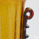 edg enzo de gasperi edg enzo de gasperi vaso corinto coppa h 50 cm l 20 cm l 14 cm vetro amber ean 8059824456342