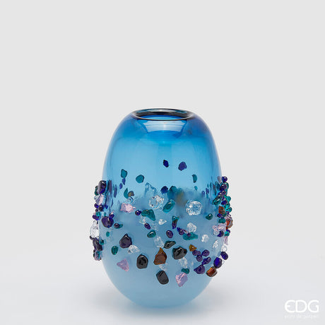 edg enzo de gasperi edg enzo de gasperi vaso gemme ovale h 25 cm l 18 cm l 15 cm vetro light blue ean 8059824456427
