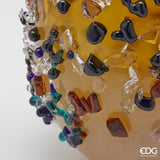 edg enzo de gasperi edg enzo de gasperi vaso gemme ovale h 29 cm l 21 cm l 17 cm vetro amber ean 8059824456465