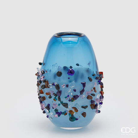 edg enzo de gasperi edg enzo de gasperi vaso gemme ovale h 29 cm l 21 cm l 17 cm vetro light blue ean 8059824456489