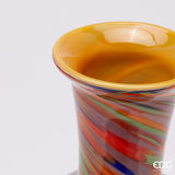 edg enzo de gasperi edg enzo de gasperi vaso macula bottiglia h 37 cm d 175 cm vetro orange mix ean 8059824485175