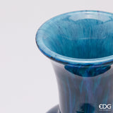 edg enzo de gasperi edg enzo de gasperi vaso macula bottiglia h 37 cm d 175 cm vetro blue ean 8059824485199