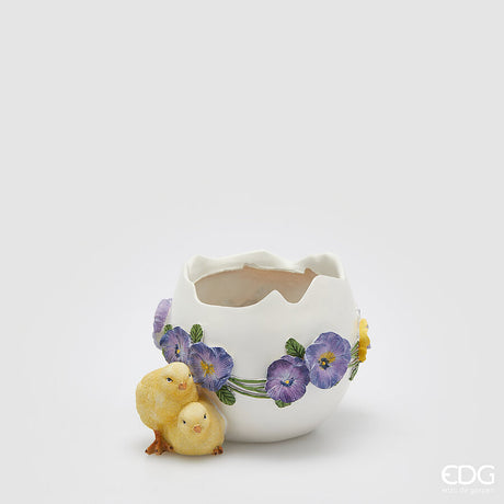 edg enzo de gasperi edg enzo de gasperi vaso uovo pulcino h 14 cm l 21 cm l 175 cm multicolor ean 8059824469564