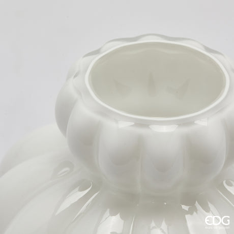 edg enzo de gasperi edg enzo de gasperi vaso chignon h 20 cm d 16 cm vetro white ean 8059824537003