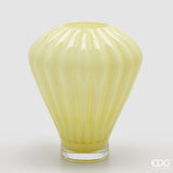 edg enzo de gasperi edg enzo de gasperi vaso diamante h 35 cm d 30 cm vetro light yellow ean 8059824537249