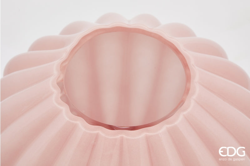 edg enzo de gasperi edg enzo de gasperi vaso diamante h 35 cm d 30 cm vetro pink ean 8059824537263