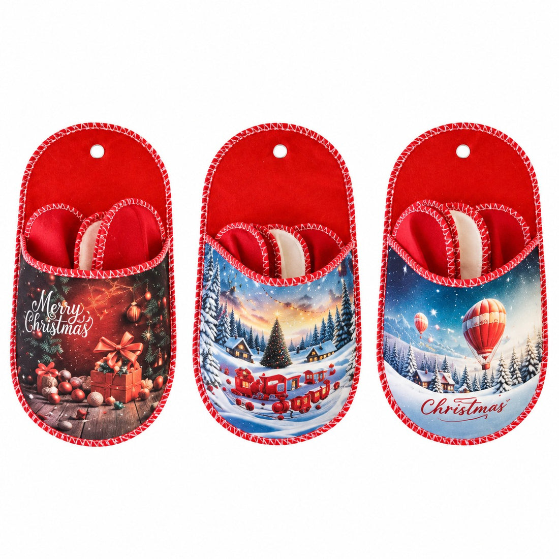 Ad Trend Set 3 Paia di Pantofole Assortite 26x47 cm 1 Cf – Idea Regalo Natale