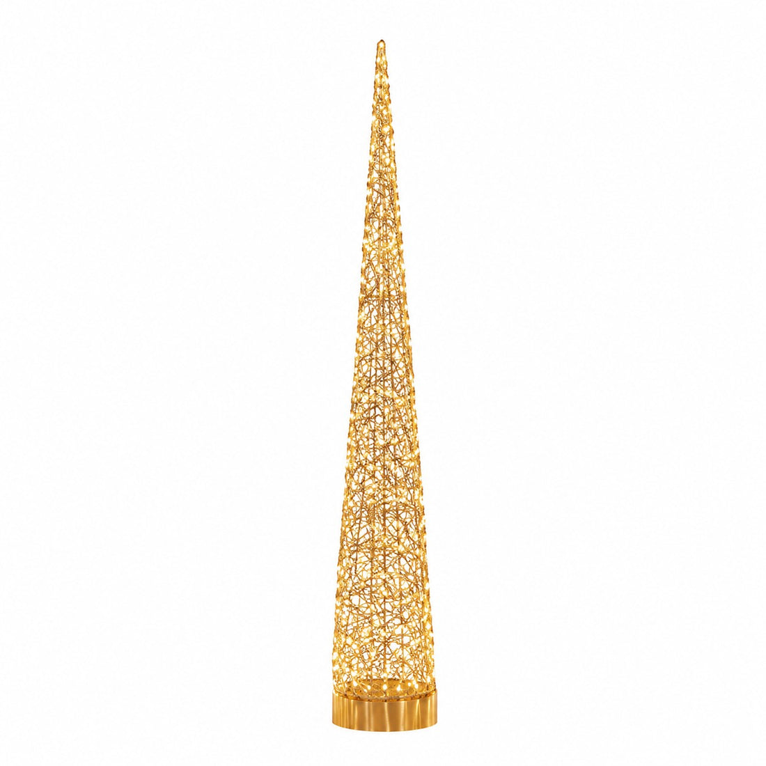 Ad Trend Albero di Natale in ferro e PE oro con 600 LED H 150cm