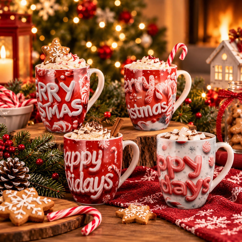 Ad Trend Tazza Mug NBC Natalizia Assortita H10,5 Ø8 cm 1 Pz – Idea Regalo Natale