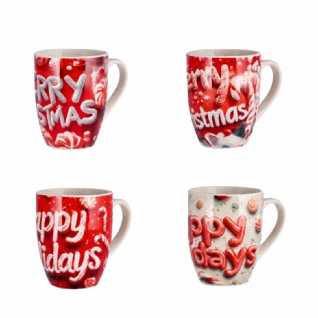 Ad Trend Tazza Mug NBC Natalizia Assortita H10,5 Ø8 cm 1 Pz – Idea Regalo Natale