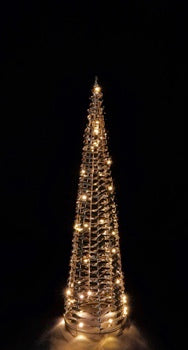Ad Trend Albero di Natale Oro 40 LED H 80 Cm Luce calda