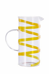 regalo italiano regalo italiano caraffa vetro 142 lt d 175 cm h 22 cm ass decorazione verde giallo rosa blu 1 pz ean 8057586125070