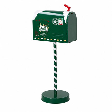 Ad Trend Decorazione Cassetta Postale Metallo Ass. 22,5 x 15,5 x h. cm. 53 Rosso o Verde 1 Pz