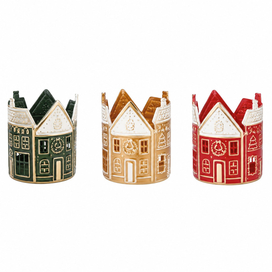 Ad Trend Mini Casa Decorativa Natalizia in Ferro Assortita 20x20xH25 cm 1 Pz – Decorazione di Natale