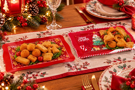 Ad Trend Vassoio Rettangolare Natalizio in Melamina Assortito 48x28 cm 1 Pz – Accessorio Tavola di Natale