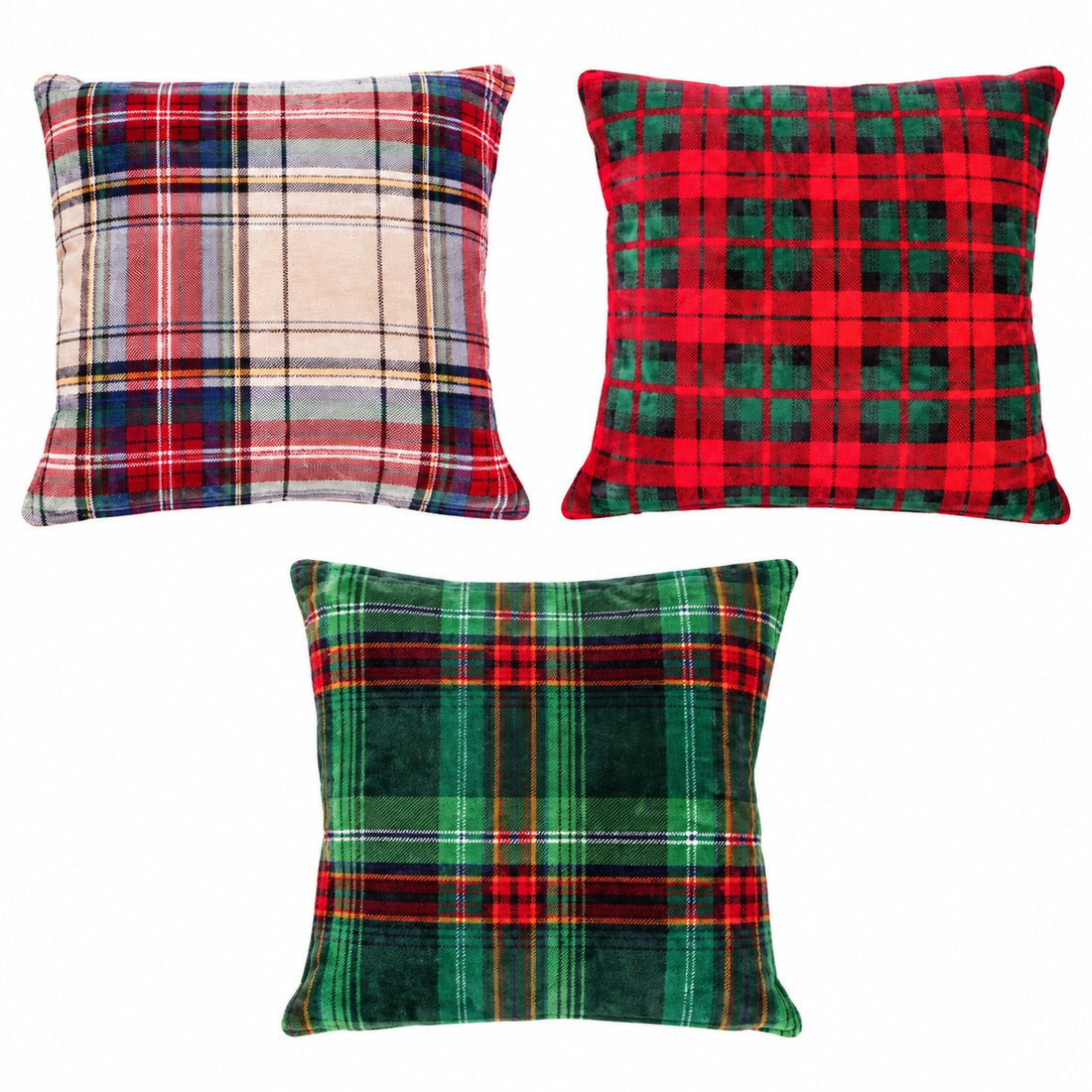 Ad Trend Cuscino Natalizio in Flanella e Sherpa 45x45 cm Assortito 1 Pz – Cuscino Morbido Decorativo di Natale