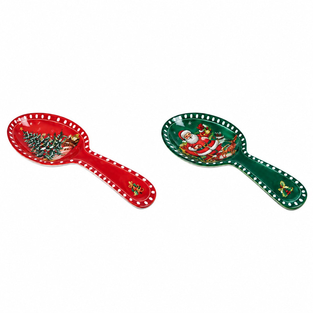 Ad Trend Portacucchiaio Natalizio in Melamina Assortito 10x28xH3 cm 1 Pz – Accessorio Cucina di Natale