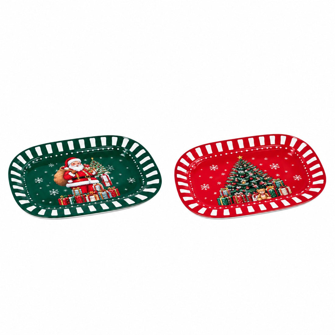Ad Trend Vassoio Rettangolare in Melamina Assortito 43x32xH2 cm Ass. 1 Pz – Accessorio Tavola