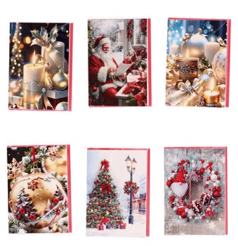Ad Trend Biglietto di Auguri Natalizio con Busta Assortito 12x17 cm 1 Pz – Biglietto Regalo di Natale