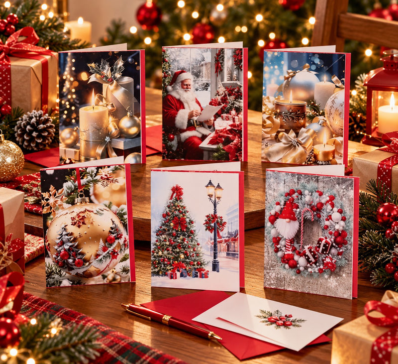 Ad Trend Biglietto di Auguri Natalizio con Busta Assortito 12x17 cm 1 Pz – Biglietto Regalo di Natale