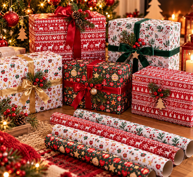 Ad Trend Rotolo Carta Regalo Natalizia Assortita 70x200 cm 1 Pz – Carta Decorativa per Confezioni Regalo di Natale