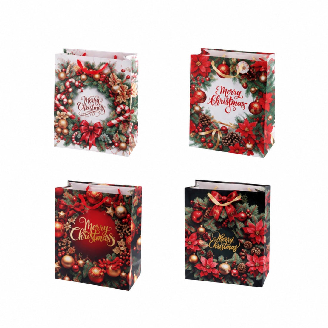 Ad Trend Borsa Regalo Natalizia in Carta Assortita 41x21xH50 cm 1 Pz – Sacchetto per Confezioni Regalo di Natale